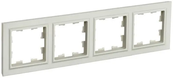 BRITE Рамка 4-местная РУ-4-БрКр бежевый IEK BR-M42-K10