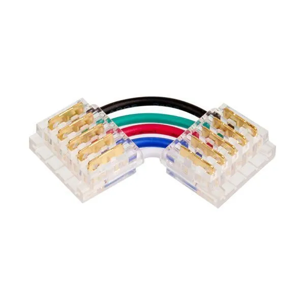 Коннектор WOLTA WLS-5PIN-RGBW-12MM-L угловой для ленты SMD RGB шириной 12мм. Цена за 1 шт., мин. кратность 3 шт. WLS-5PIN-RGBW-12MM-L