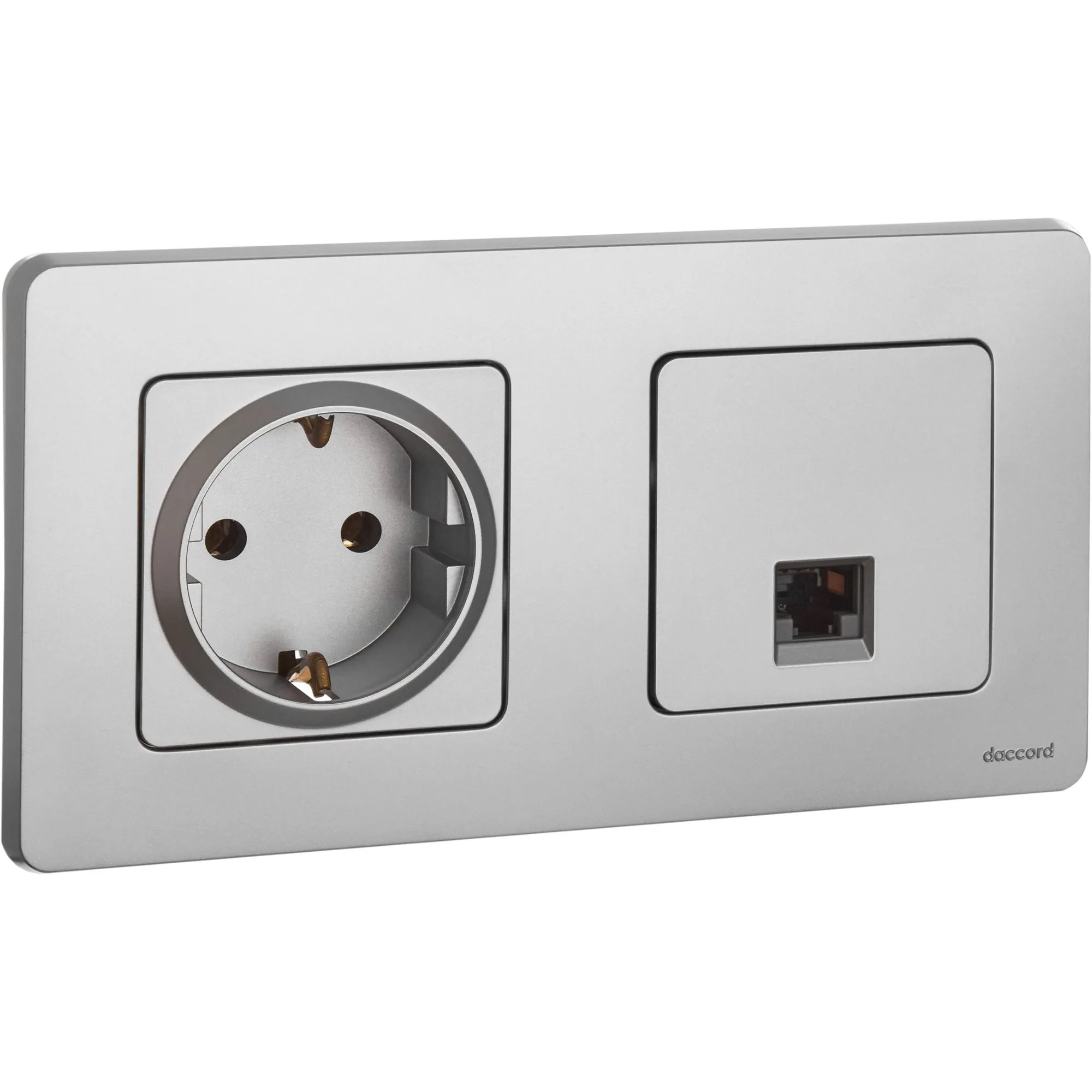 INSPIRIA Розетка компьютерная RJ45 категория 5Е UTP алюминий - Фото 6