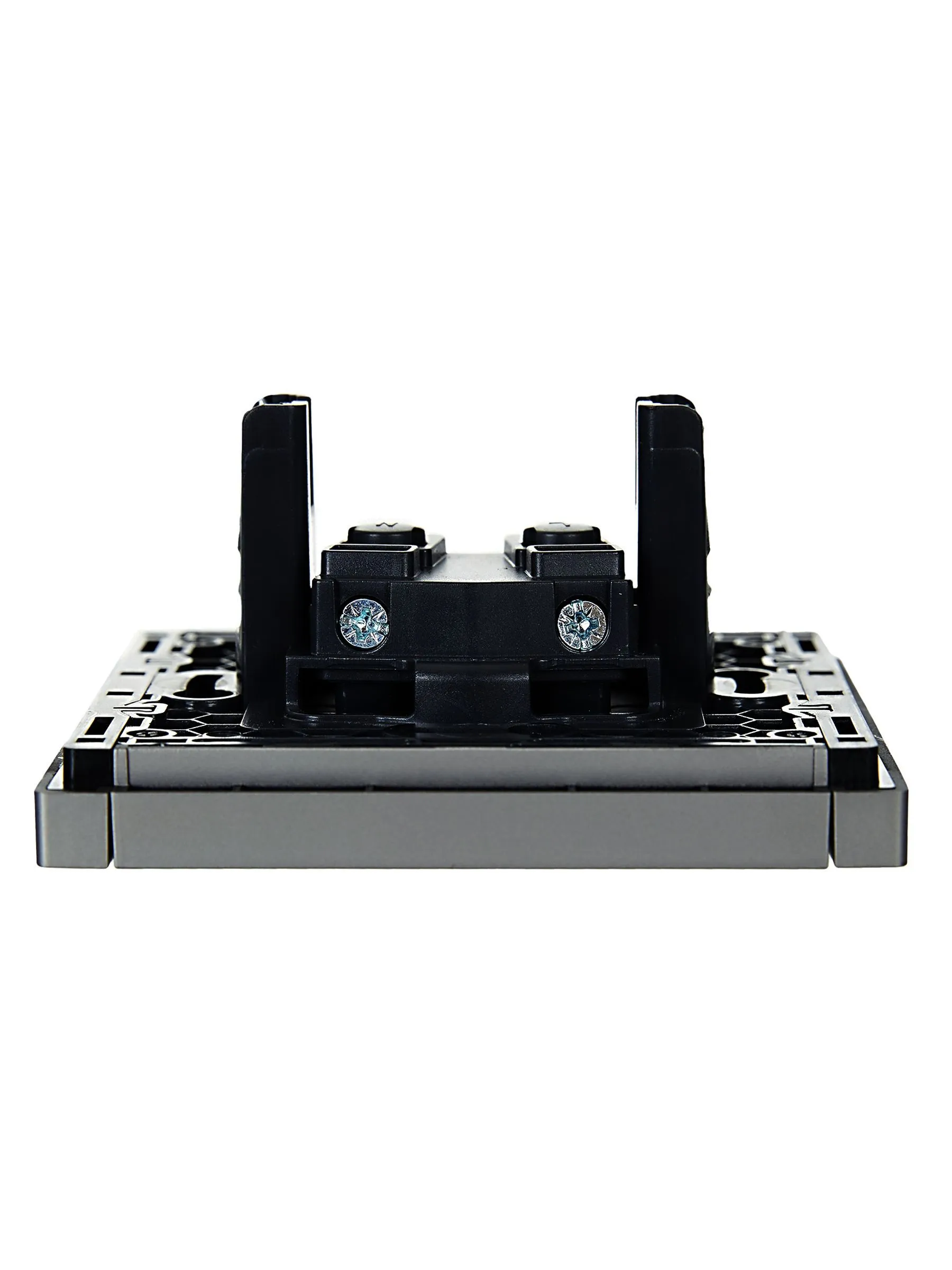 FORTE&PIANO Розетка 1-местная без заземления с защитными шторками винтовое крепление 10А FP517 сталь IEK - Фото 6