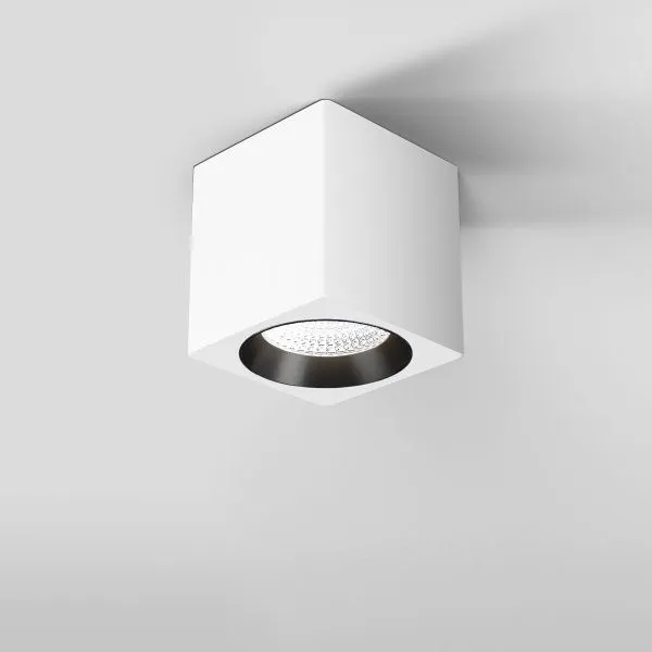 Светильник потолочный светодиодный 9W 4000К Matrix белый/черный 25051/LED Elektrostandard