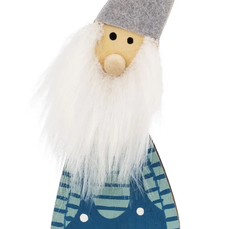 Деревянная фигурка Гномик-бородач 7x4,5x18 см NEON-NIGHT - Фото 4