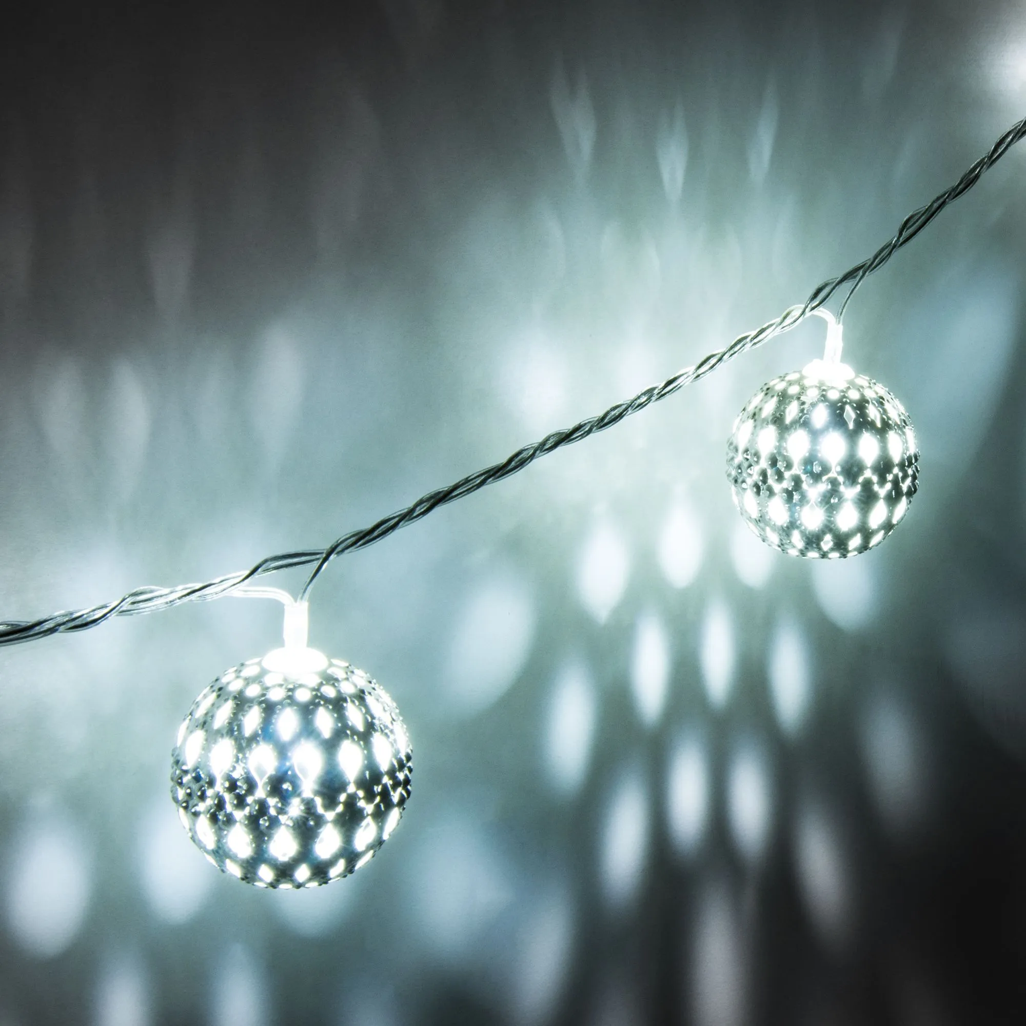 Гирлянда нить хром перламутровый с эффектом мерцания 2,8м IP20 400-003 Elektrostandard Eurosvet - Фото 3