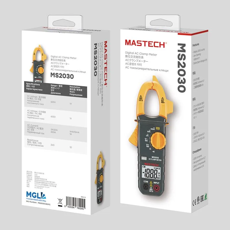 Токовые клещи MS2030 MASTECH - Фото 3