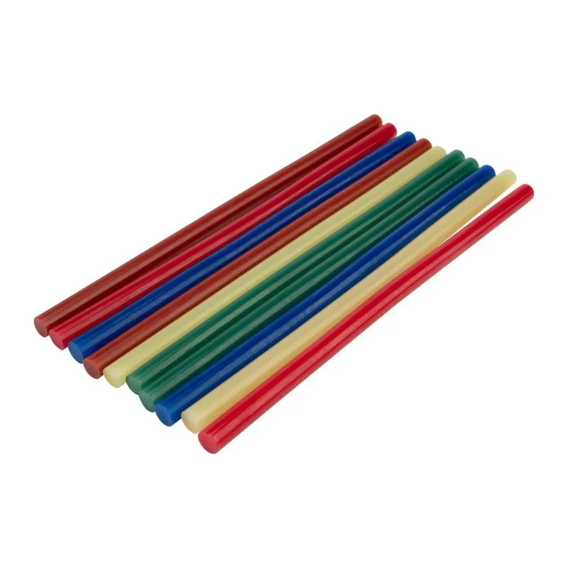 Стержни клеевые Ø11мм, 270мм, цветные (10 шт/уп), хедер REXANT 09-1280