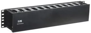 ITK Органайзер пластиковый с крышкой 19" 2U черный CO05-2PC