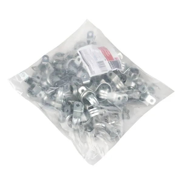 Скоба метал. двухлапковая d25-26 мм (100 шт) EKF PROxima - Фото 2