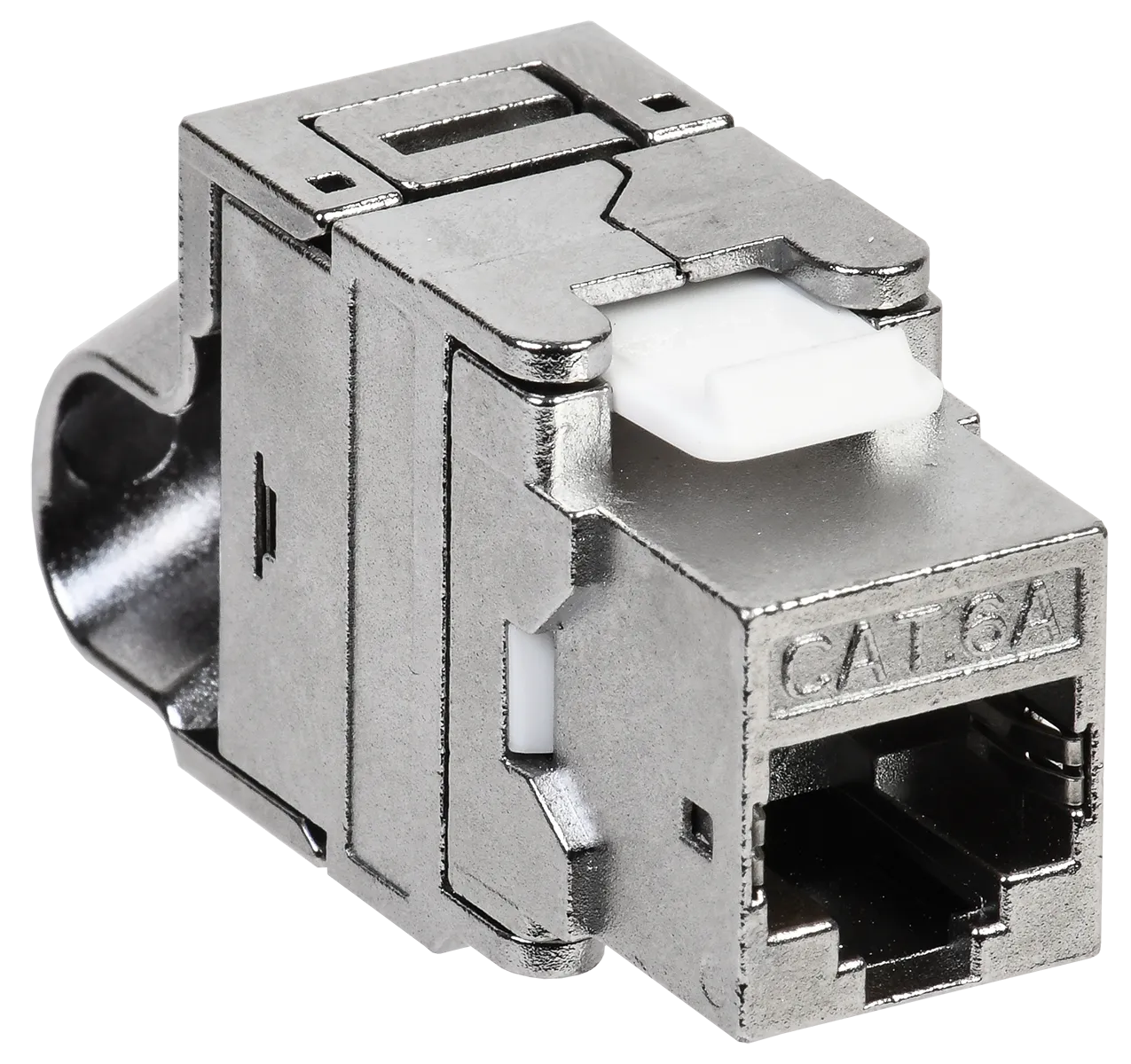 ITK Модуль Keystone Jack кат.6A STP без инструментальная заделка угловой 90град отвод кабеля CS1-1C6AS-T2-90