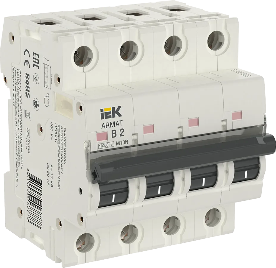 ARMAT Автоматический выключатель M10N 4P B 2А IEK