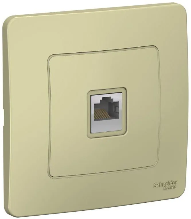 Розетка компьютерная 1-м СП Blanca RJ45 кат.5E беж. SE BLNIS045007