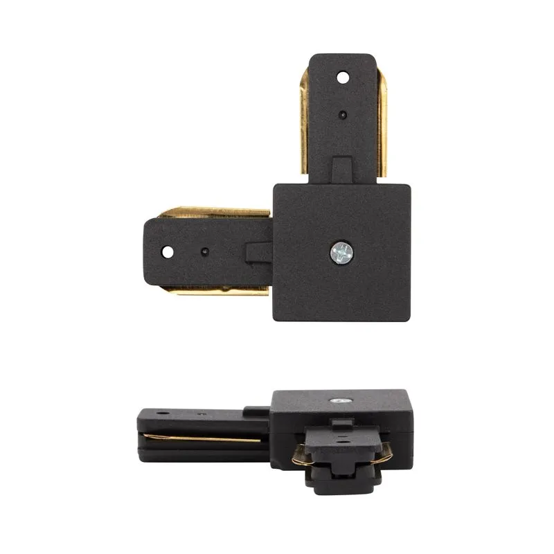 Коннектор для однофазного шинопровода L-образный черный REXANT - Фото 2