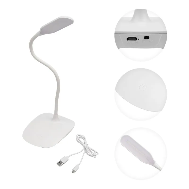 Светильник настольный Click 4Вт, LED, 4000К, диммируемый 3 ступени, заряжаемый, на основании, белый REXANT - Фото 3