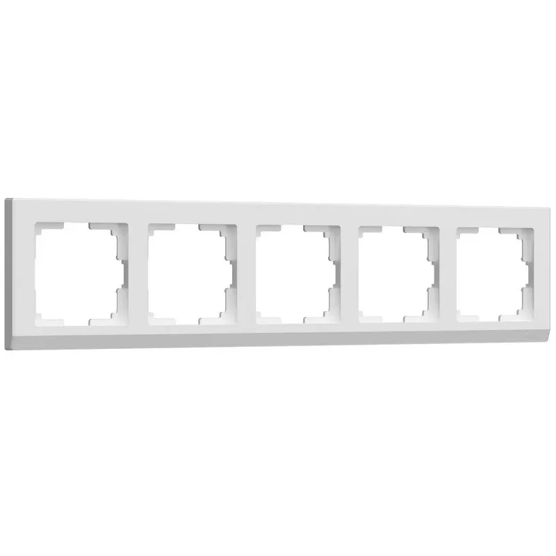 Рамка на 5 постов Stark (белый) Werkel