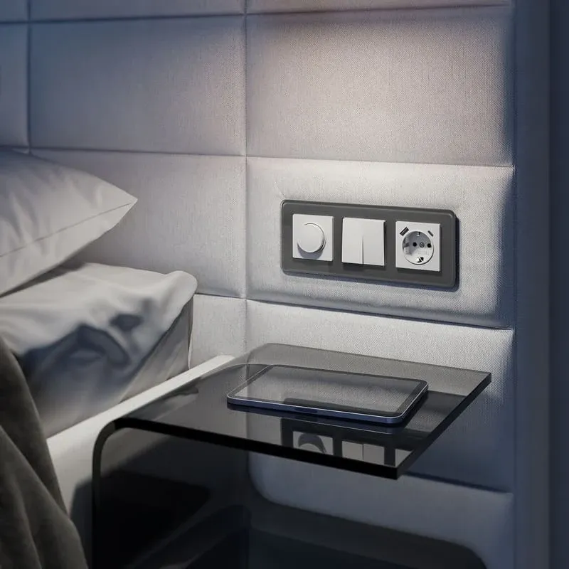 Выключатель двухклавишный (белый) Werkel - Фото 3