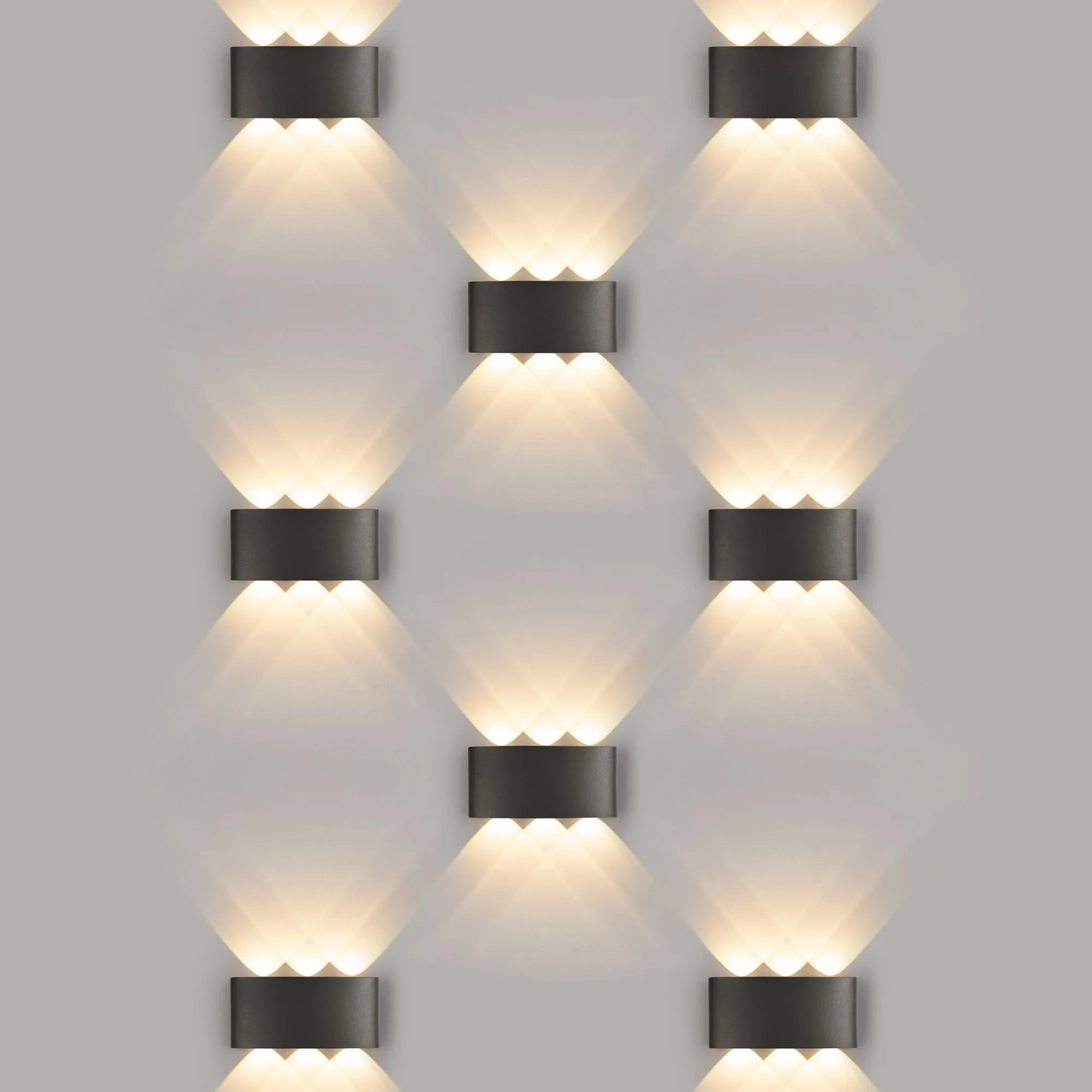 Светильник светодиодный уличный настенный 1551 TECHNO LED TWINKY TRIO черный 1551 TECHNO LED черный - Фото 3