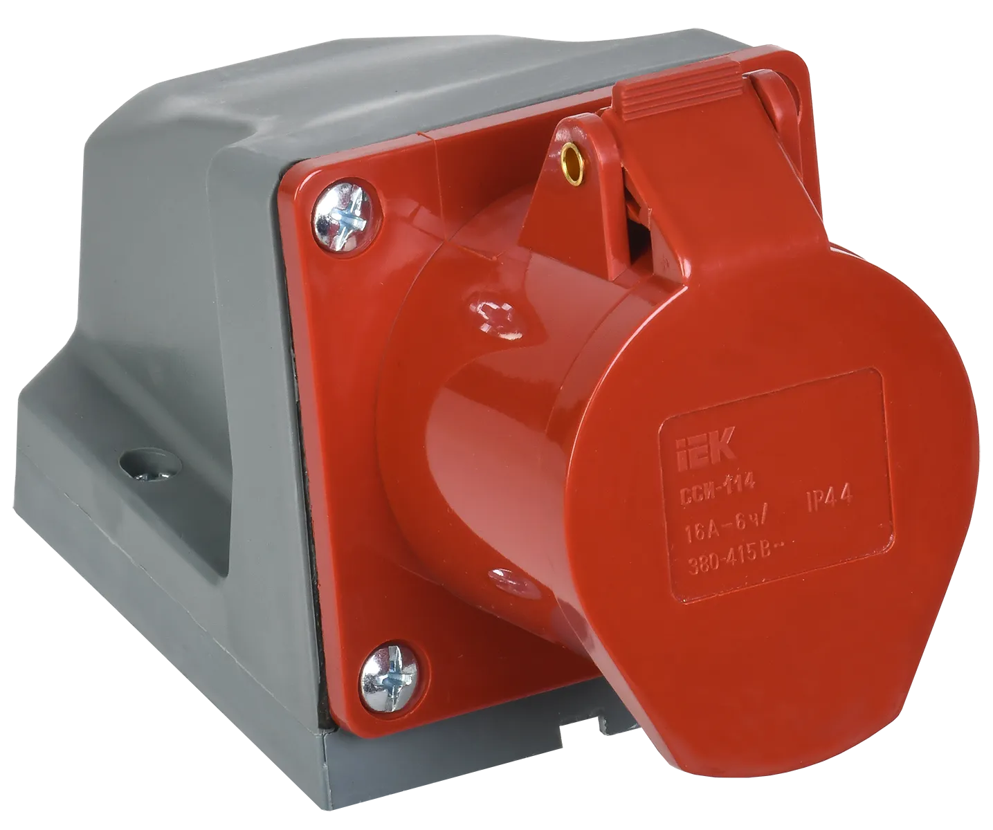 Розетка стационарная ССИ-114 3Р+РЕ 16А 380-415В IP44 IEK