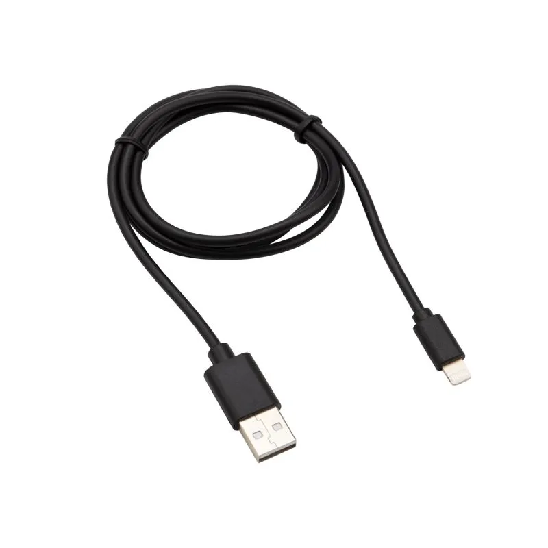 Кабель USB-A – Lightning для Apple, 2,1А, 1м, ПВХ, черный REXANT - Фото 2