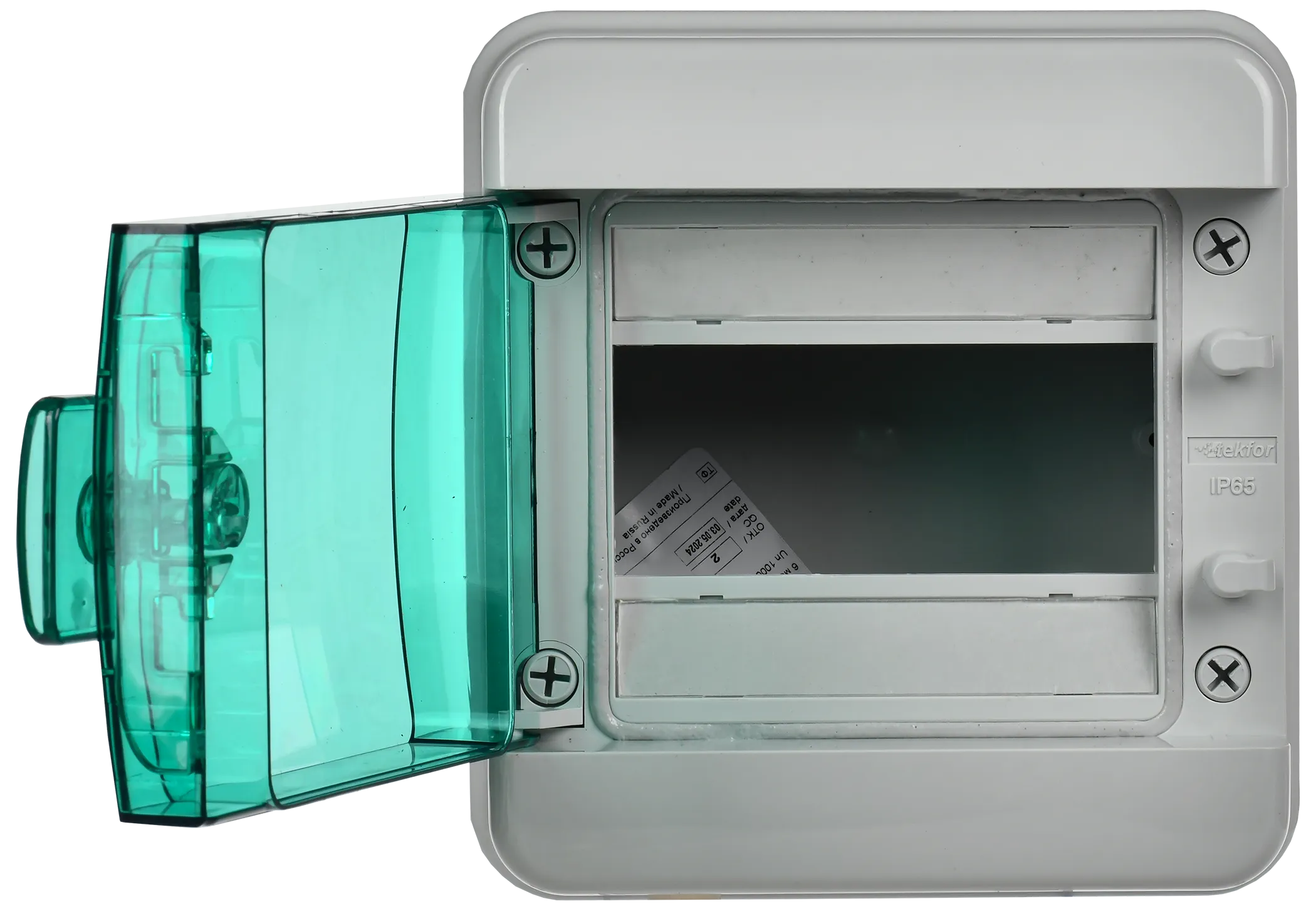 TEKFOR Корпус пластиковый КМПн-6 IP65 зеленая прозрачная дверь IEK - Фото 6