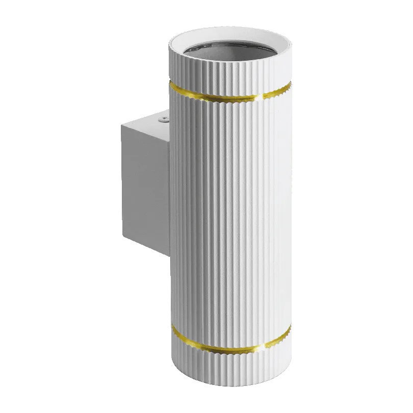 Настенный светильник WOLTA WSL-GU10/W18WG-2 NIMB под лампу GU10 Белый/золото D55x160 WSL-GU10/W18WG-2