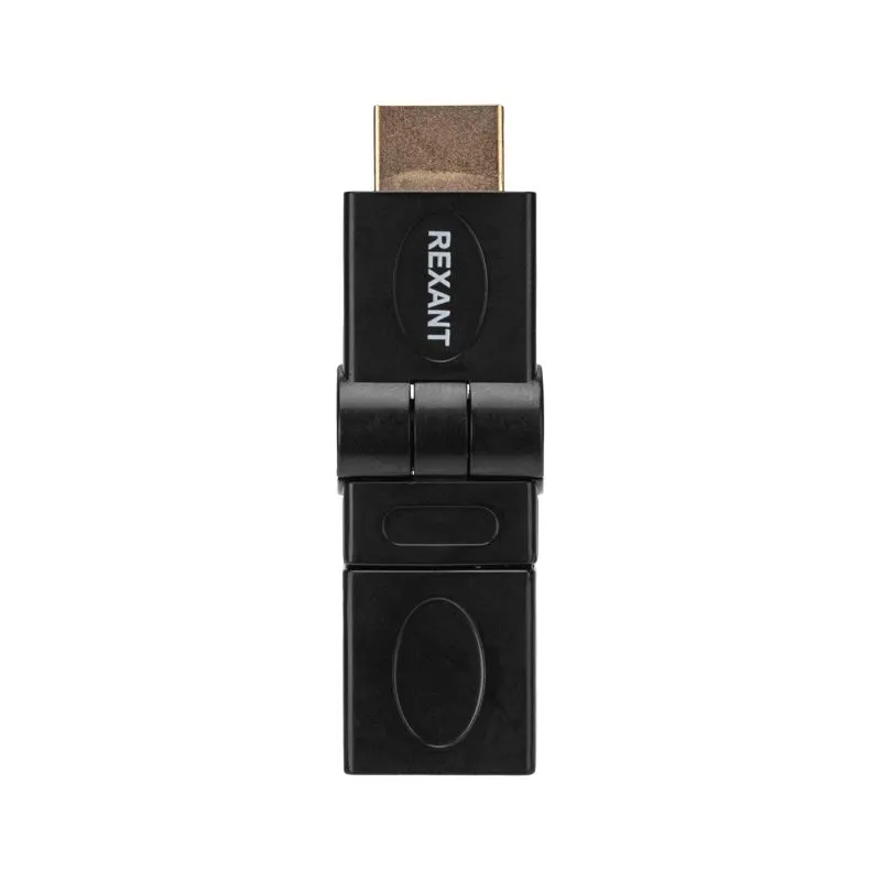 Переходник штекер HDMI - гнездо HDMI, поворотный REXANT - Фото 2