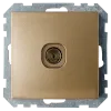 Розетка телевизионная скрытой установки ТР-043 бронза 5756BY