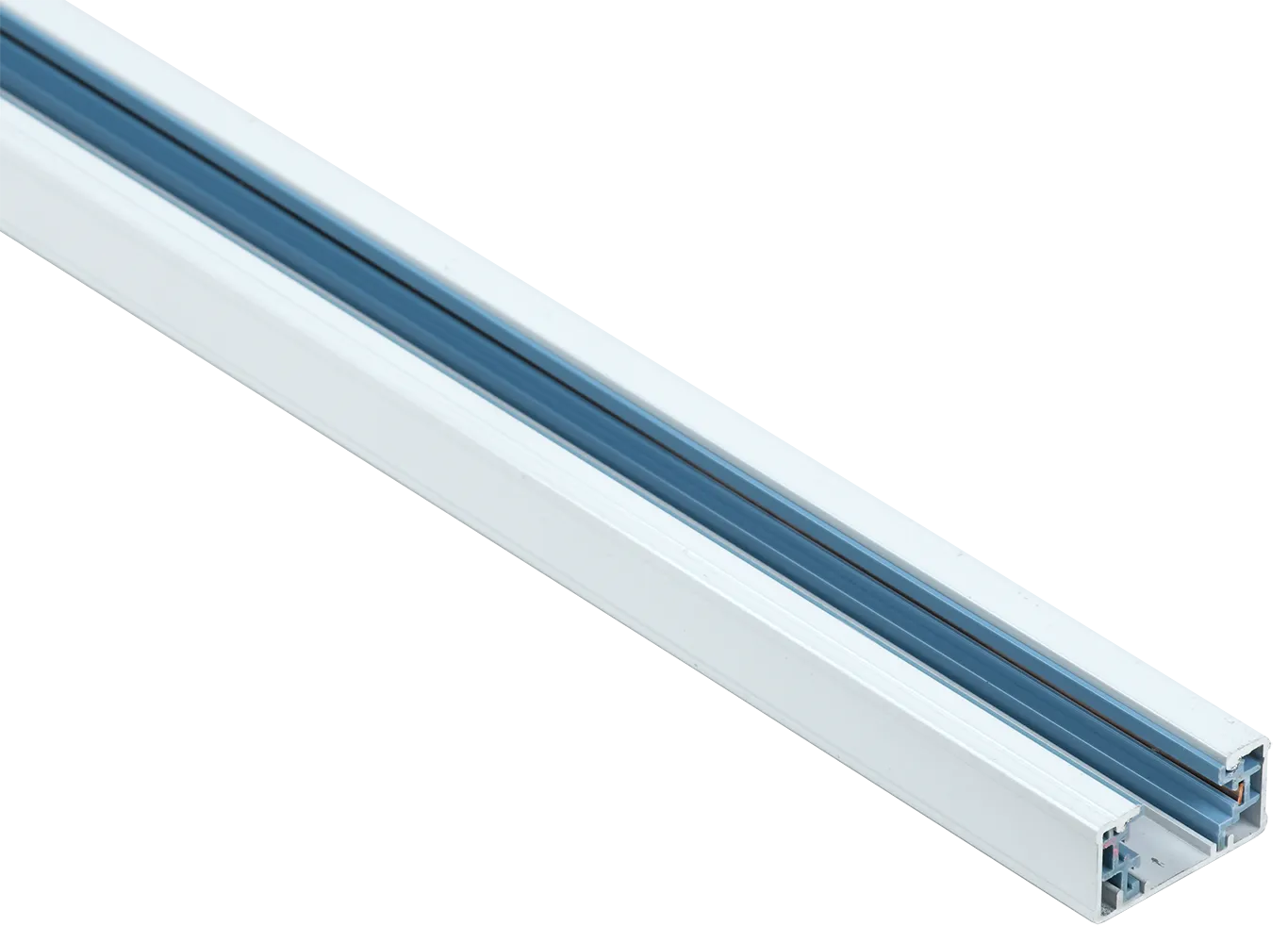 Шинопровод осветительный однофазный 1,5м белый в комплекте c токовводом и заглушкой IEK