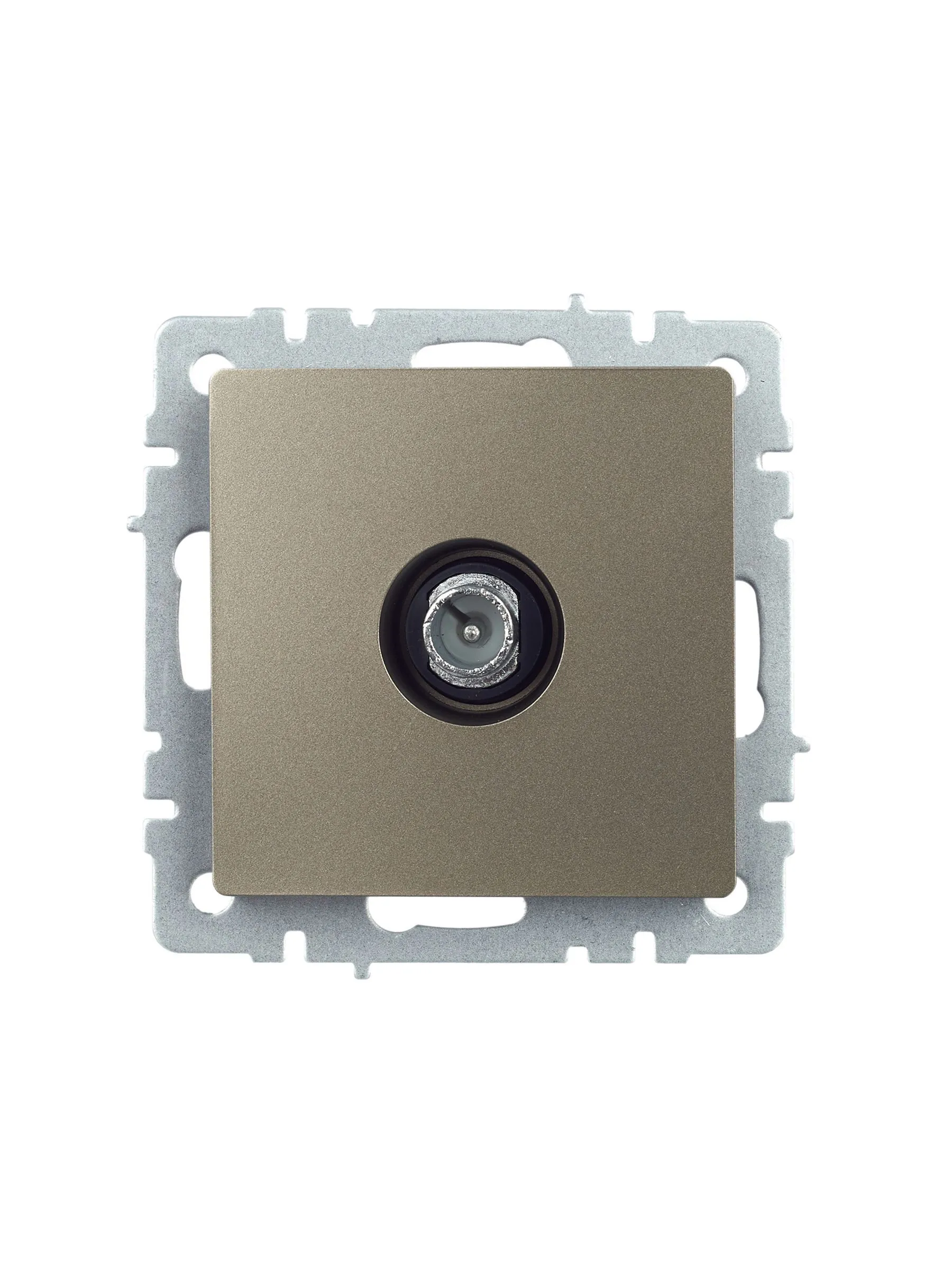 BRITE Розетка TV проходная РТВ10-0-БрШ шампань IEK - Фото 4