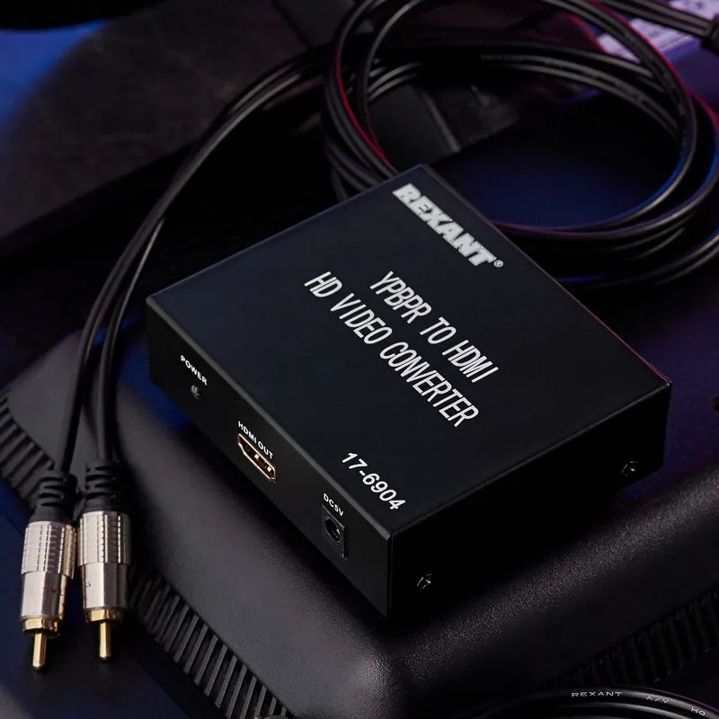 Конвертер YPbPr + SPDIF / Toslink на HDMI, металл REXANT - Фото 4