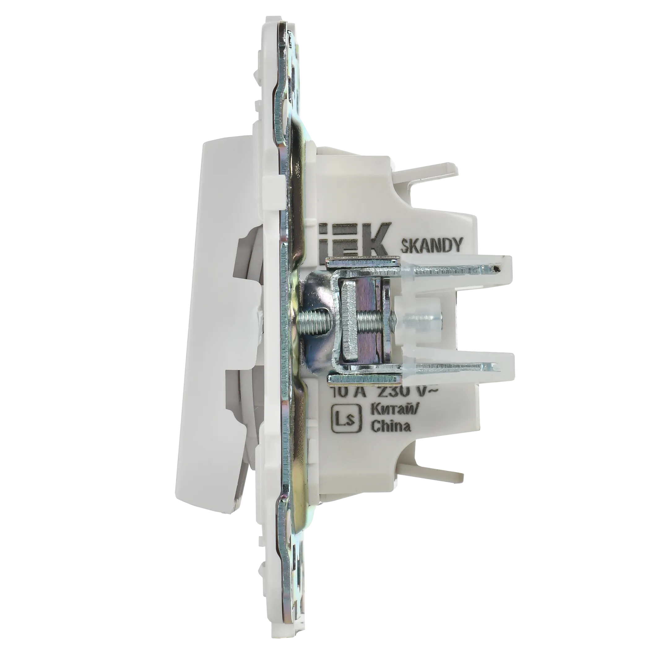 SKANDY Выключатель 2-клавишный 10А SK-V04W арктический белый IEK - Фото 3