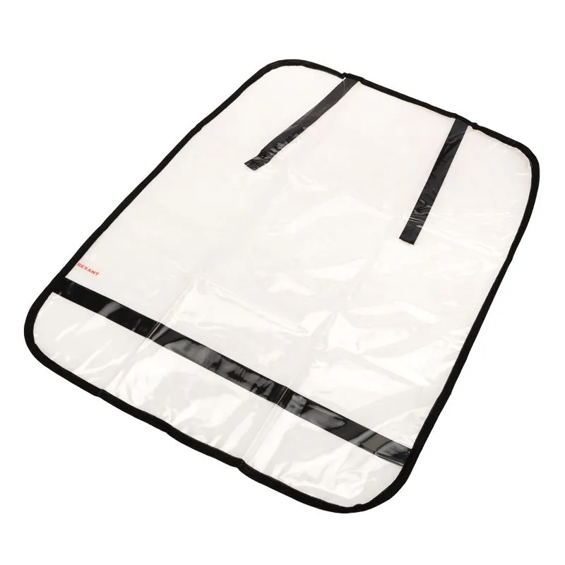 Накидка защитная на спинку переднего сиденья, 60х50см, ПВХ, прозрачная REXANT 80-0268