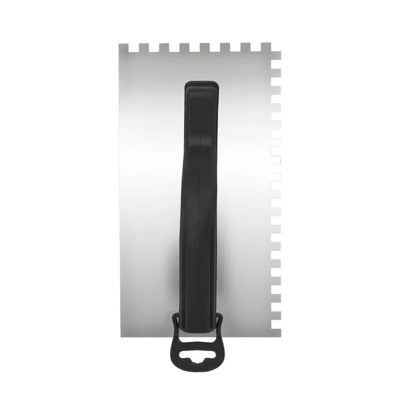 Гладилка нержавеющая 130х270 мм, зуб 4х4 мм, пластиковая ручка REXANT - Фото 4