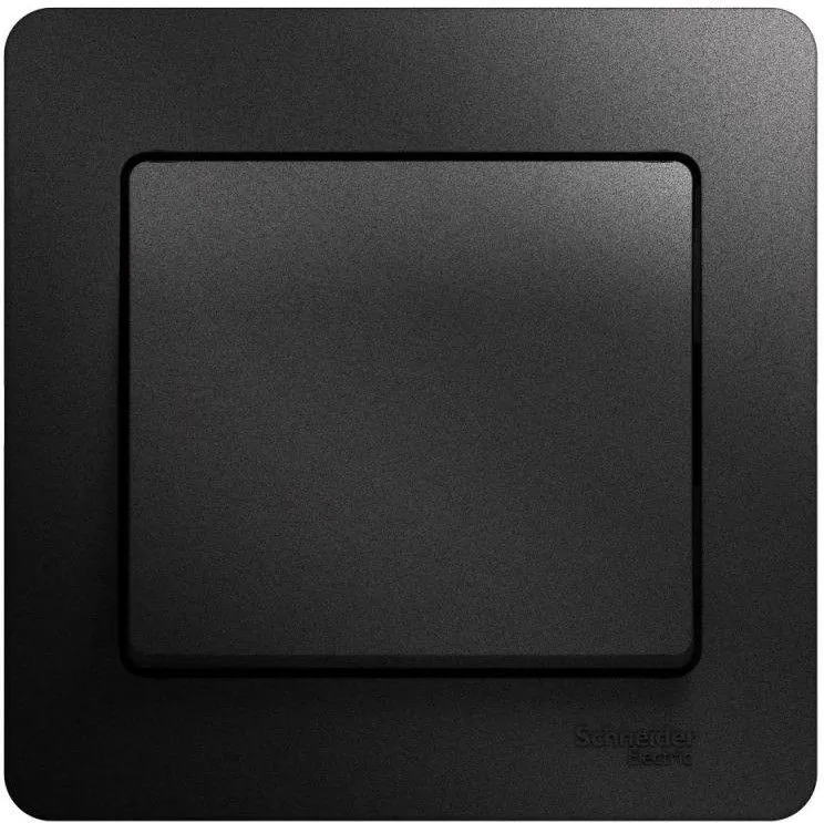 Выключатель 1-кл. СП Glossa 10А IP20 (сх. 1) 10AX в сборе антрацит SE GSL000712