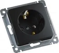 MASTER черн. Розетка 1-гнездн. с/з РС16-411-08 РС16-411-08