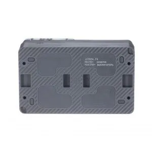 Блок ОП AtlasDesign Profi54 (розетка 16А 250В с заземл. защ. шторки + 2-кл. выкл. 10А) IP54 антрацит SE ATN544074 1616142