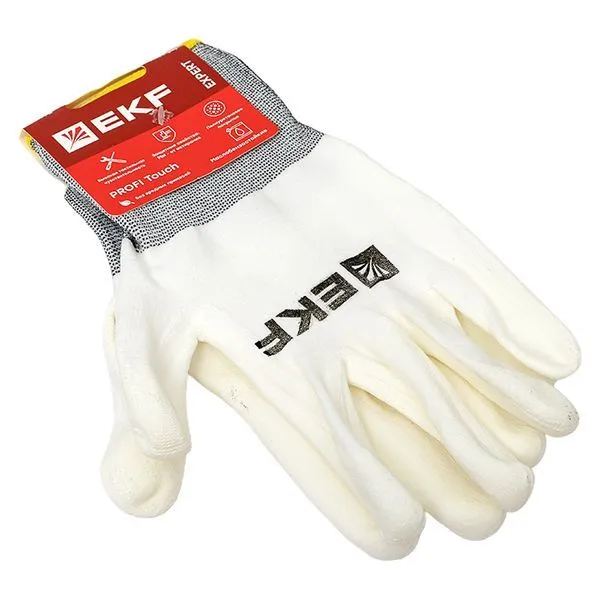Перчатки рабочие PROFI Touch для чистовых работ (15 класс, 8 размер) EKF Expert - Фото 4