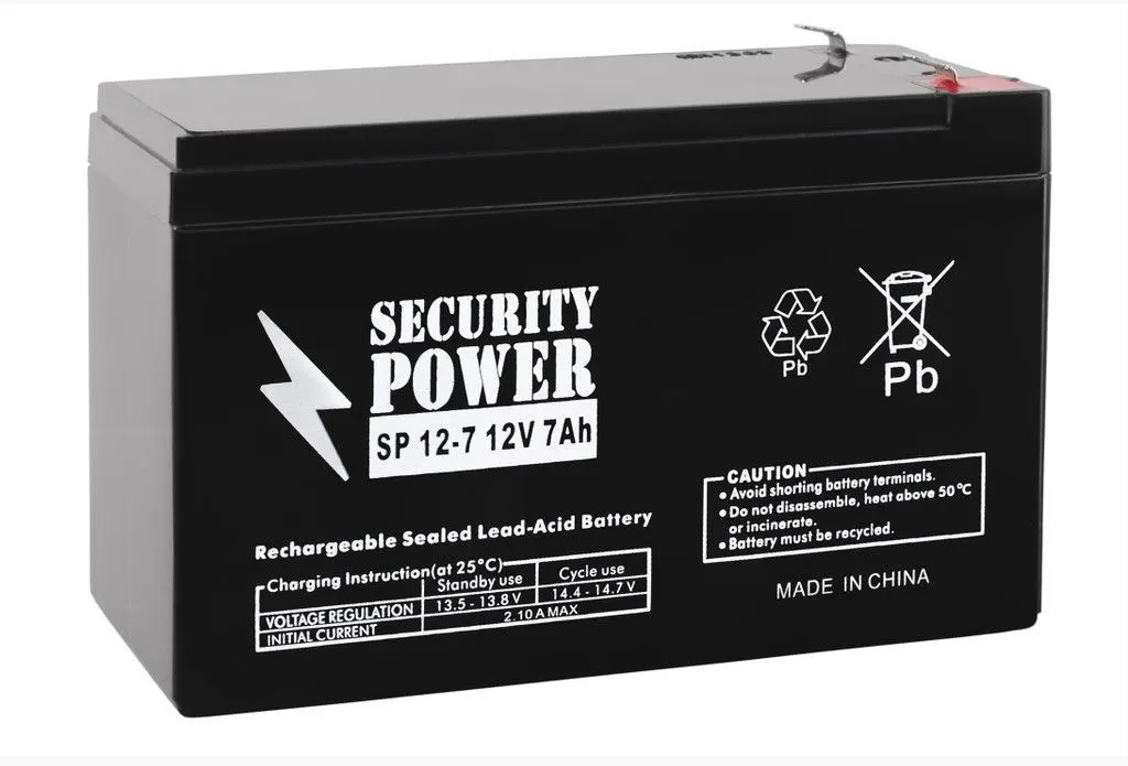 Аккумуляторная батарея Security Power SP 12-7 12V/7Ah ПП0512102023