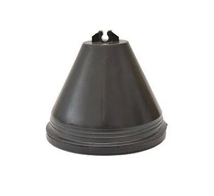 Держатель кровельный пластиковый без бетона с крышкой Н-110 (склеенный)