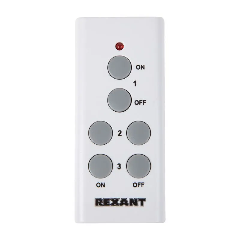 Радиоуправляемая  розетка c пультом RX-003 (один пульт, три розетки) 10А/30м REXANT - Фото 5