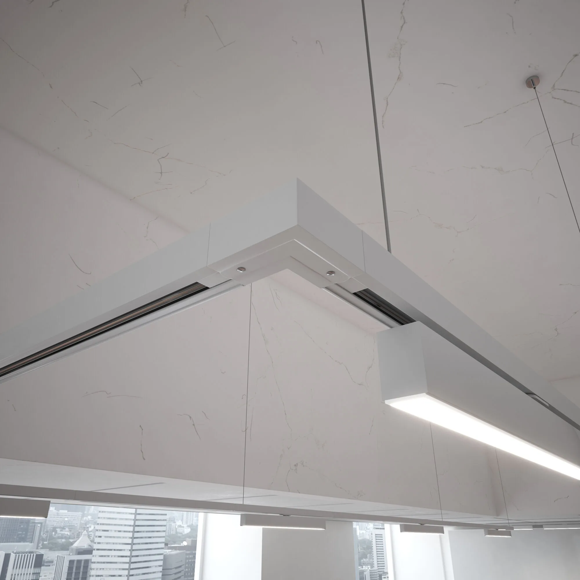 Коннектор угловой для трехфазного шинопровода белый TRC-1-3-L-WH Elektrostandard - Фото 2