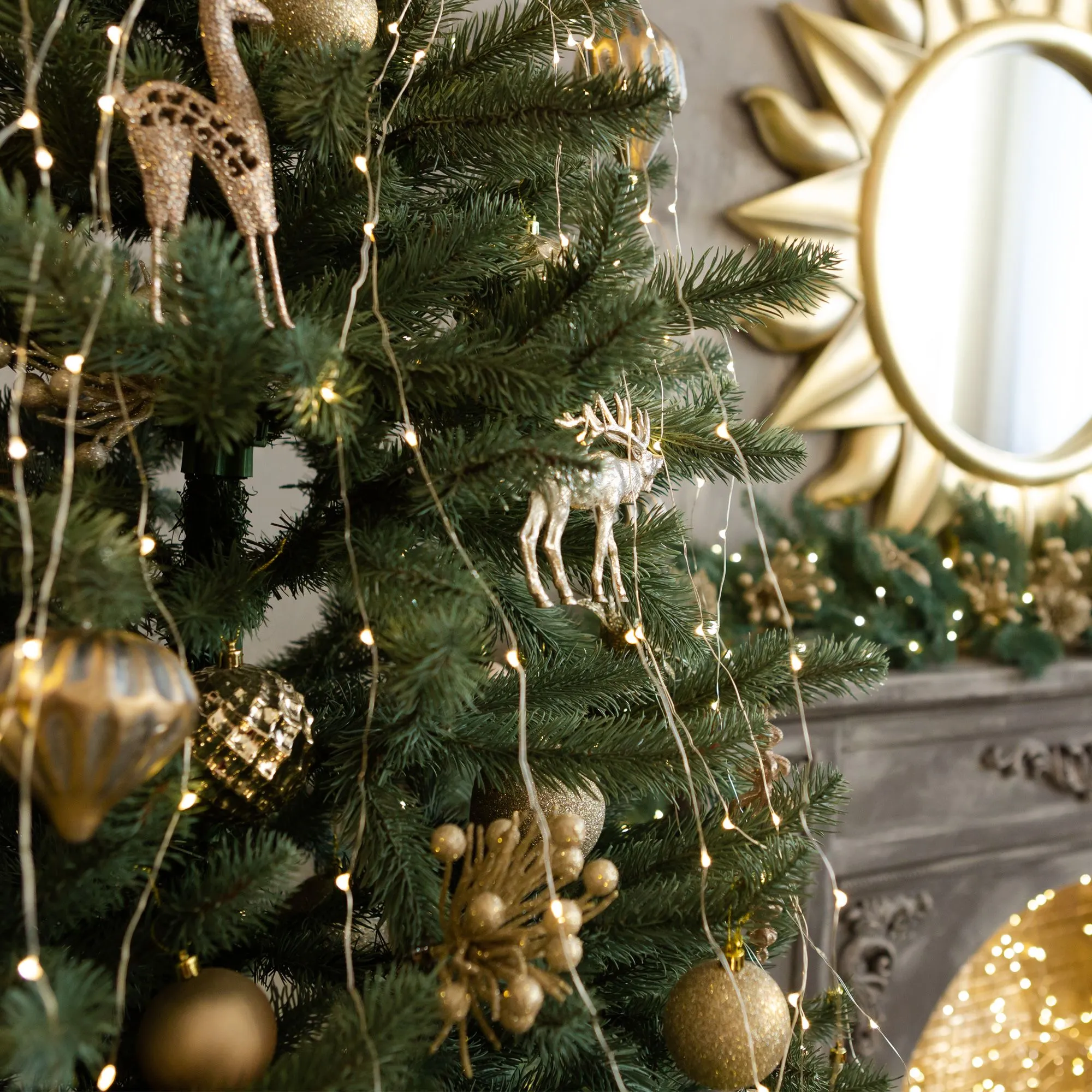 Гирлянда занавес "Роса" теплый белый 2*3м IP20 200-004 Elektrostandard Eurosvet - Фото 2