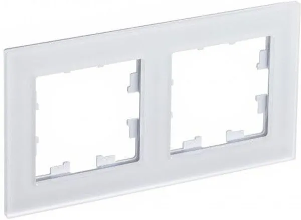 Рамка 2-м AtlasDesign Nature матов. стекло бел. SE ATN330102