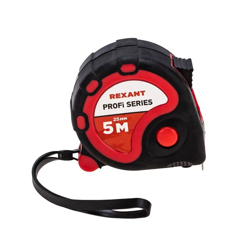 Рулетка измерительная Профи прорезиненный корпус, 5м х 25мм REXANT - Фото 2