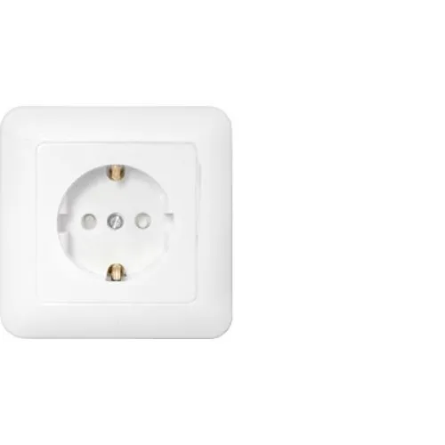 Розетка штепсельная для скрытой установки с заземляющим контактом со шторками РС16-483