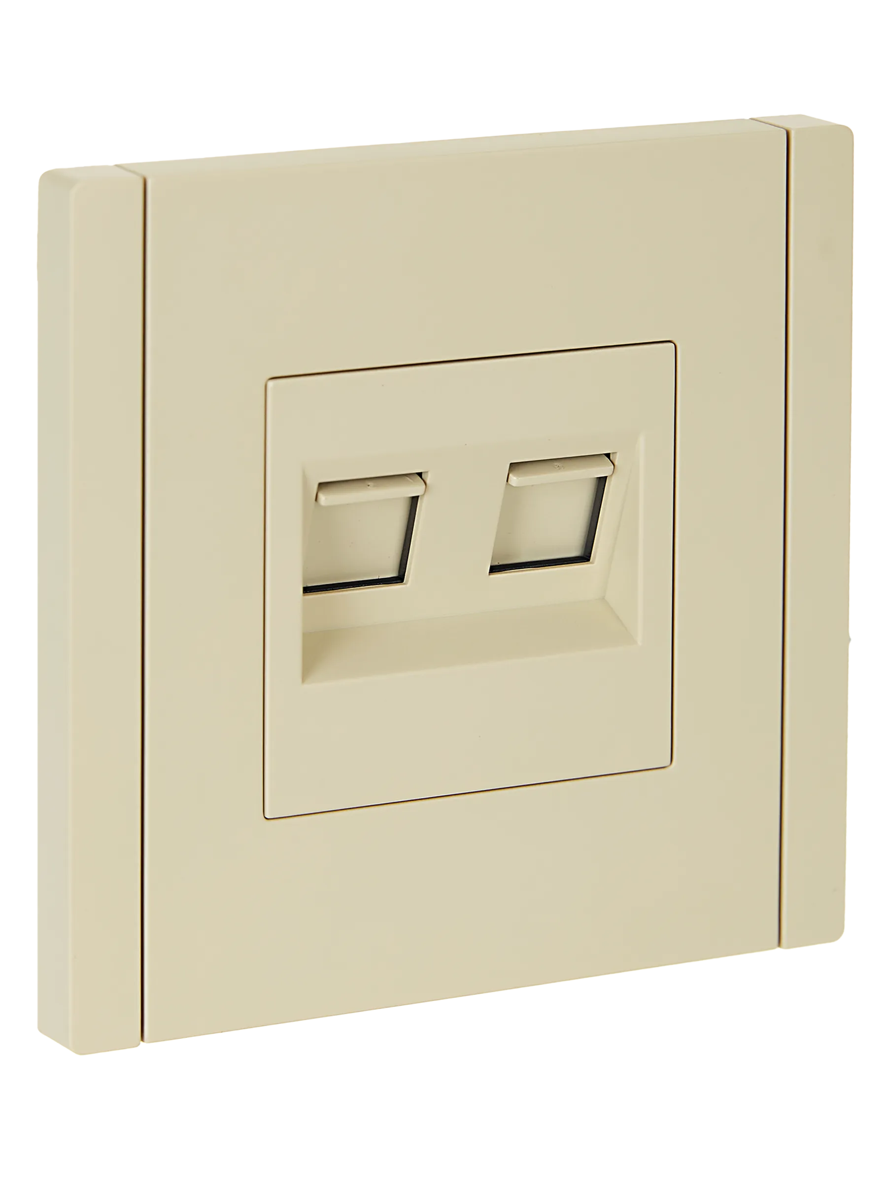 FORTE&PIANO Розетка компьютерная двойная RJ45 кат.5E FP433 ваниль IEK FP-K20-1-K10