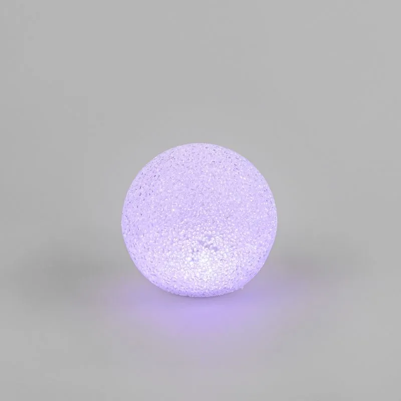 Фигура светодиодная Снежок RGB, 14 см 513-014