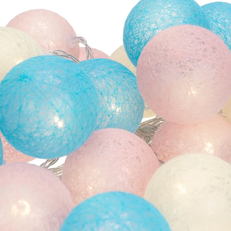 Тайские фонарики Перламутр 5 м, 25 LED, прозрачный ПВХ, цвет свечения теплый белый, питание USB NEON-NIGHT - Фото 4