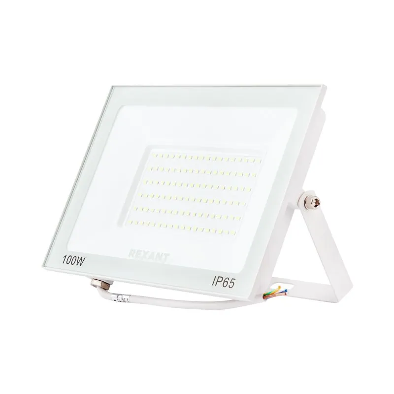 Прожектор светодиодный СДО 100Вт 8000Лм 6500K холодный свет, белый корпус REXANT - Фото 2