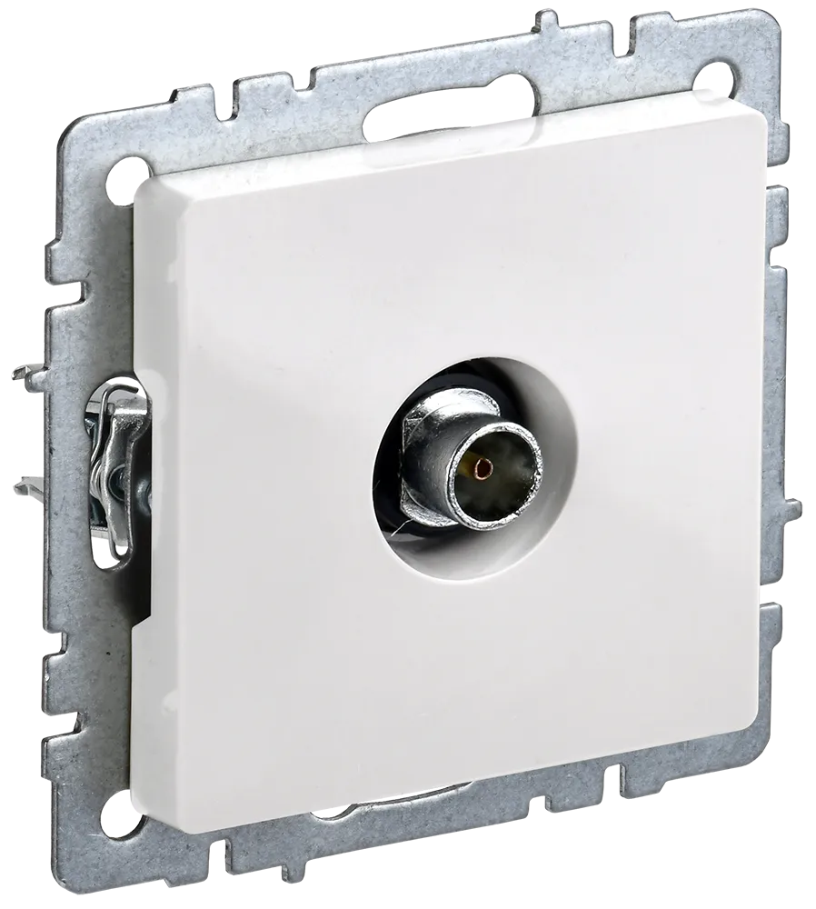 BRITE Розетка TV оконечная РТВ11-0-БрБ белый IEK BR-A10-O-K01