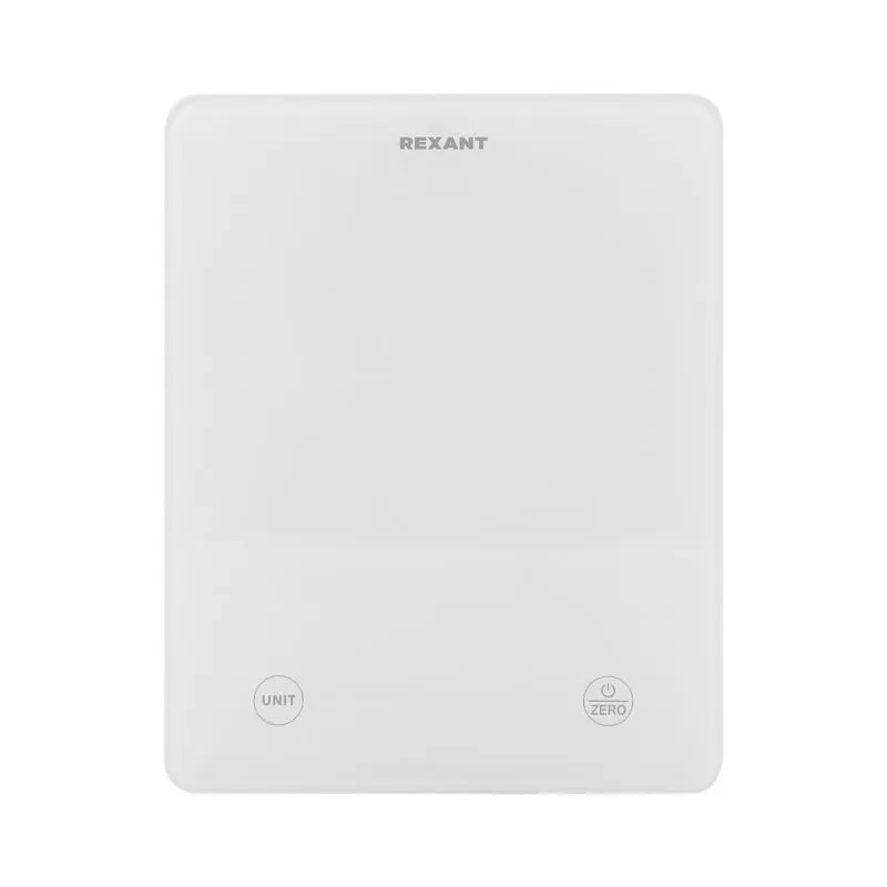 Весы кухонные электронные, белые/прямоугольные/стекло/до 5 кг REXANT - Фото 2