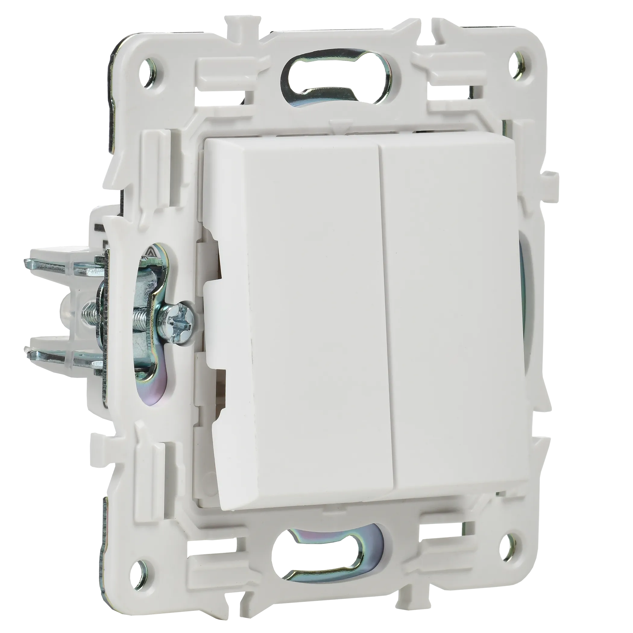 SKANDY Выключатель 2-клавишный 10А SK-V04W арктический белый IEK - Фото 4